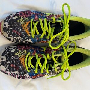 Asics Multicolor Sneakers with Neon Yellow Laces